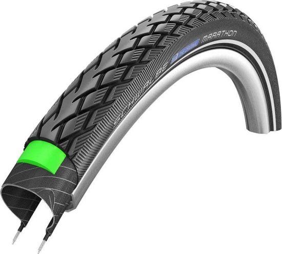 Schwalbe Buitenband Green Marathon GreenGuard 20 x 1.75 47-406mm zwart met reflectie