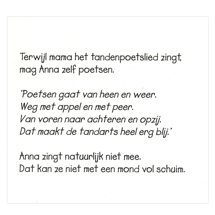 Centraal boekhuis anna poetst haar tanden