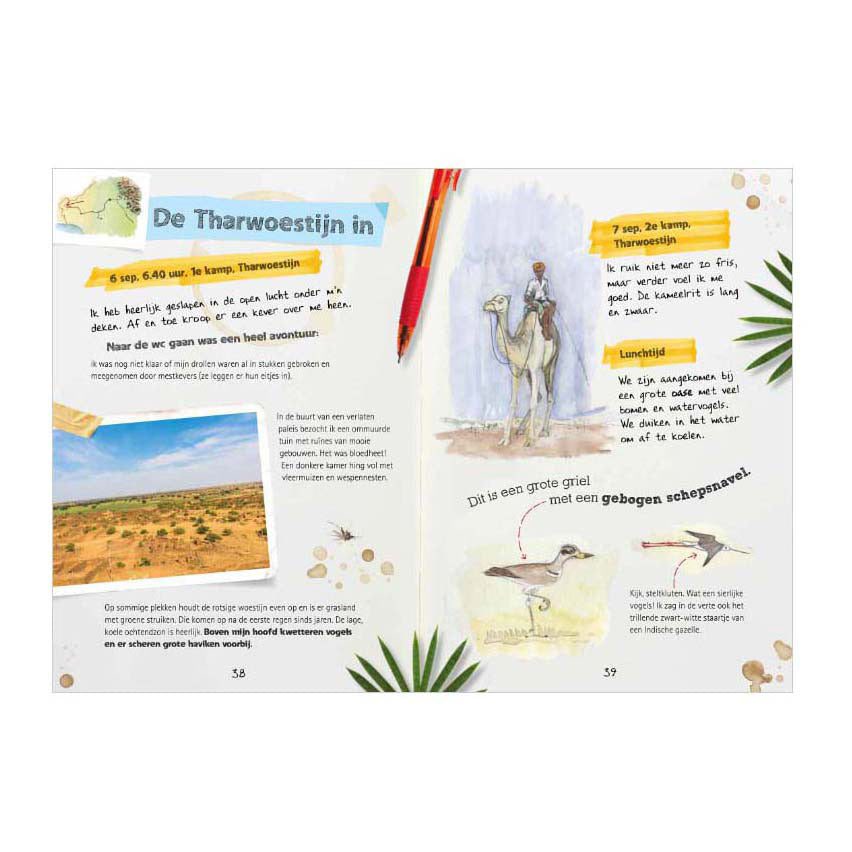 Centraal boekhuis dagboek van een ontdekkingsreiziger - expeditie india