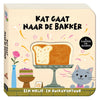 Centraal boekhuis een wrijf- en ruikavontuur - kat gaat naar de bakker