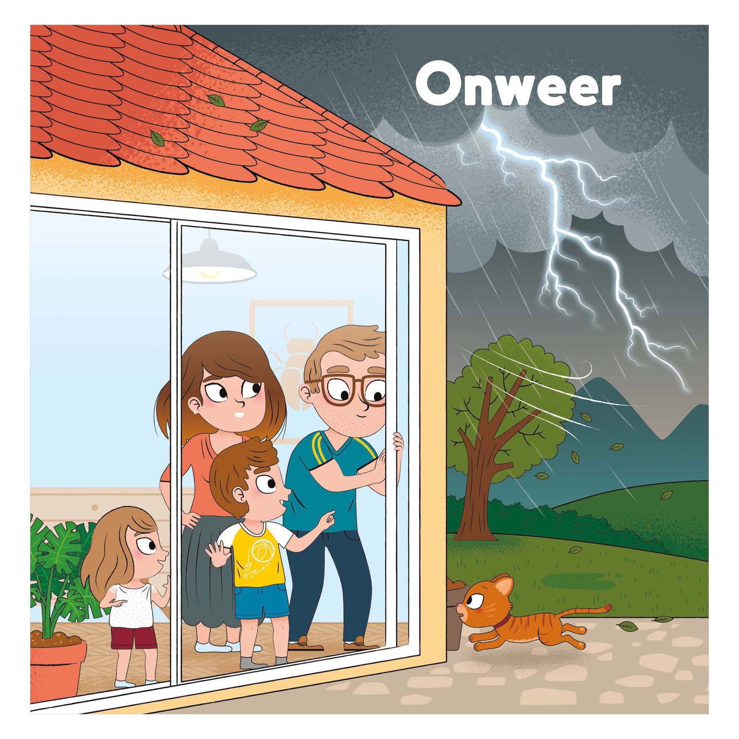 Centraal boekhuis onweer kinderboek
