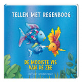Centraal boekhuis tellen met regenboog - kartonboekje - afbeelding 1