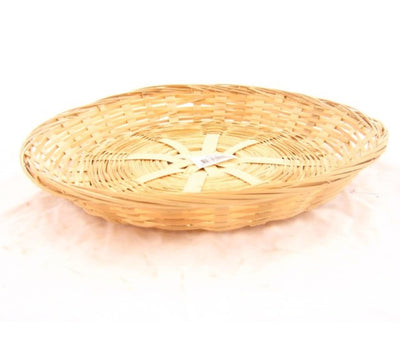 Baskin schaal bamboe gevl. rond laag 30x5cm