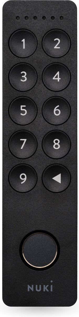 Nuki keypad 2 – elektronisch deurslot met vingerafdrukscanner toegangscode – sleutelloos, veilig eenvoudig in gebruik – zwart