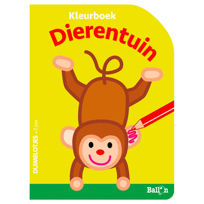 De ballon ballon kleurboek over de dierentuin