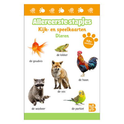 Standaard uitgeverij kijk- en speelkaarten allereerste stapjes dieren