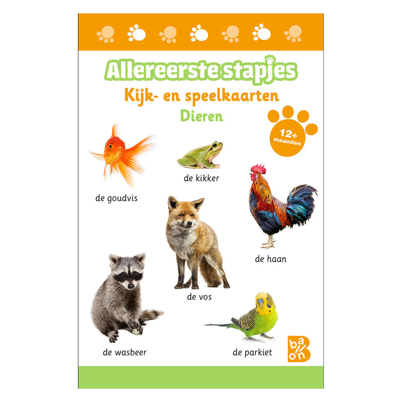 Standaard uitgeverij kijk- en speelkaarten allereerste stapjes dieren