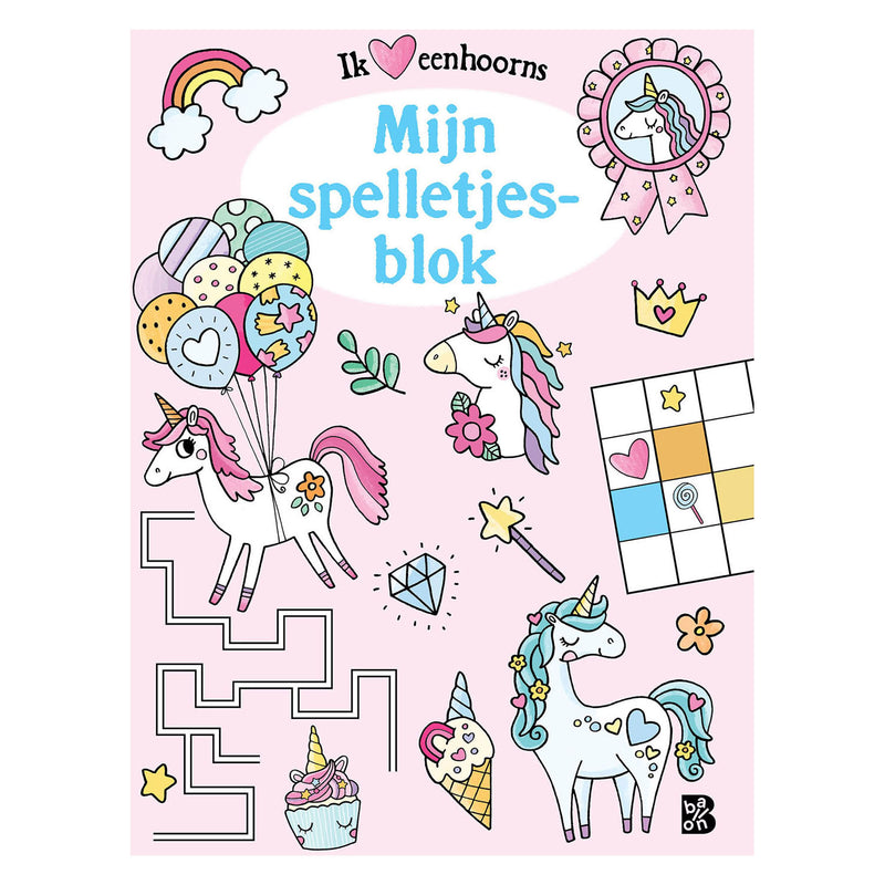 Standaard uitgeverij eenhoorns spelletjesblok