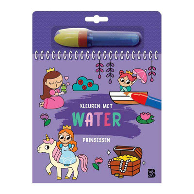 Standaard uitgeverij kleuren met water - prinsessen