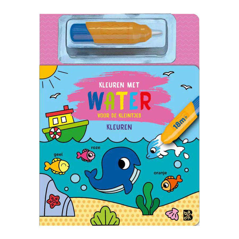 Standaard uitgeverij kleuren met water voor de kleintjes kleuren 18m+