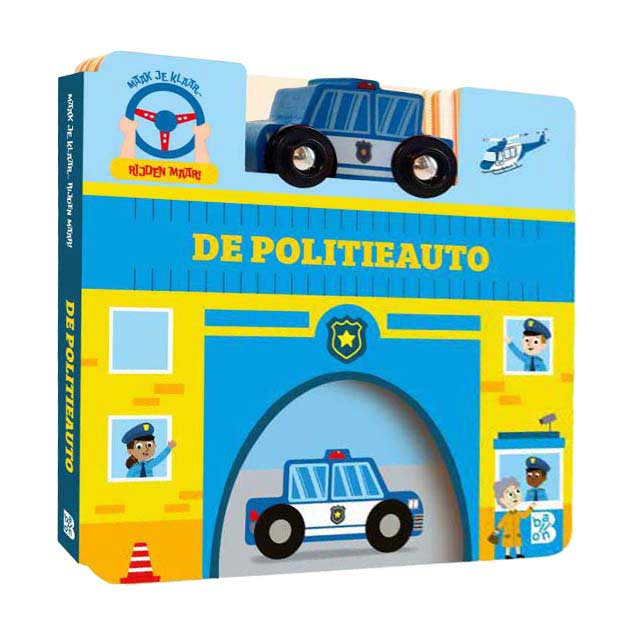 Standaard uitgeverij maak je klaar, rijden maar - de politieauto - met autootje 3+