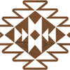 Fabric creations • block printing small 4,5x3,5cm aztec tile