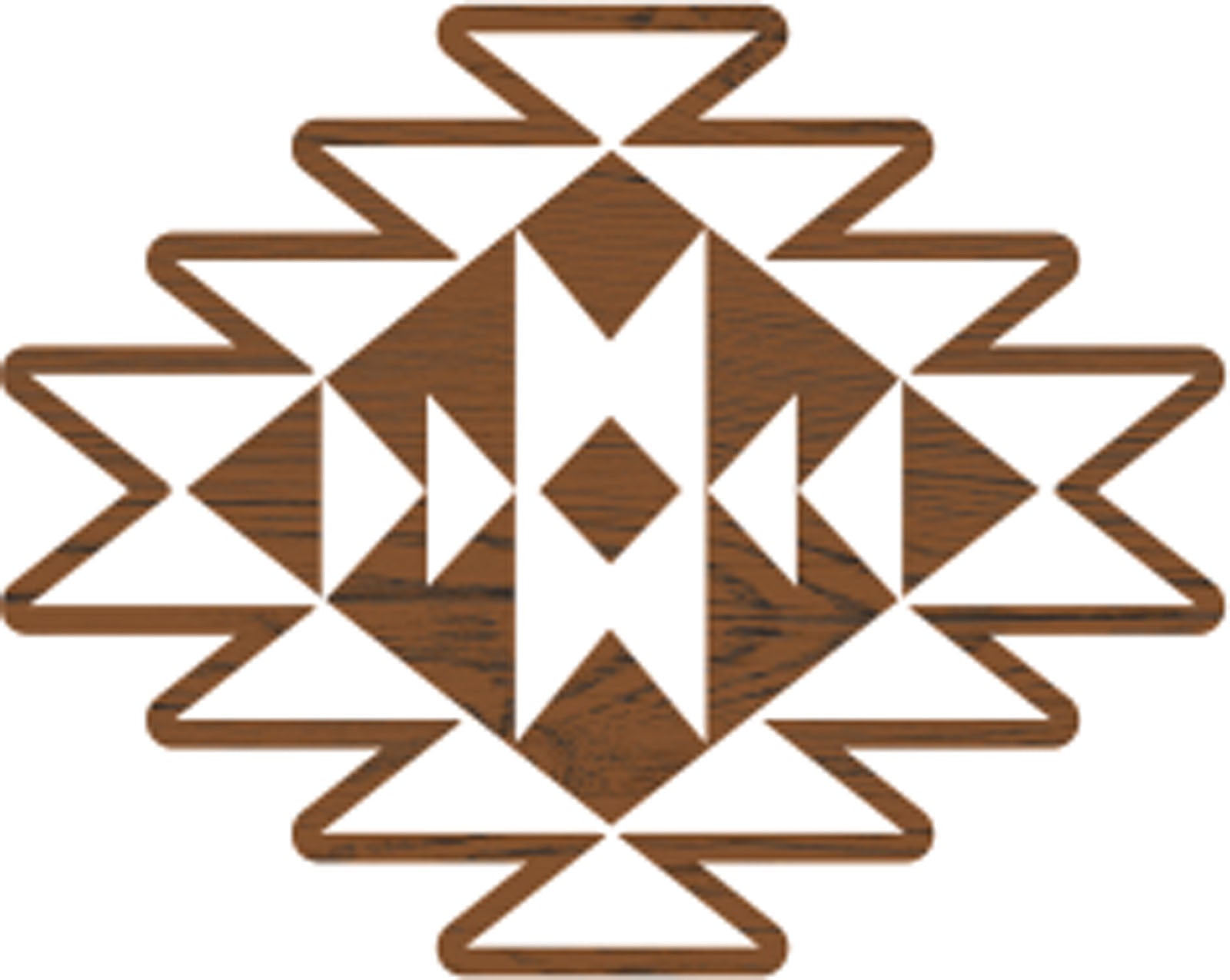 Fabric creations • block printing small 4,5x3,5cm aztec tile