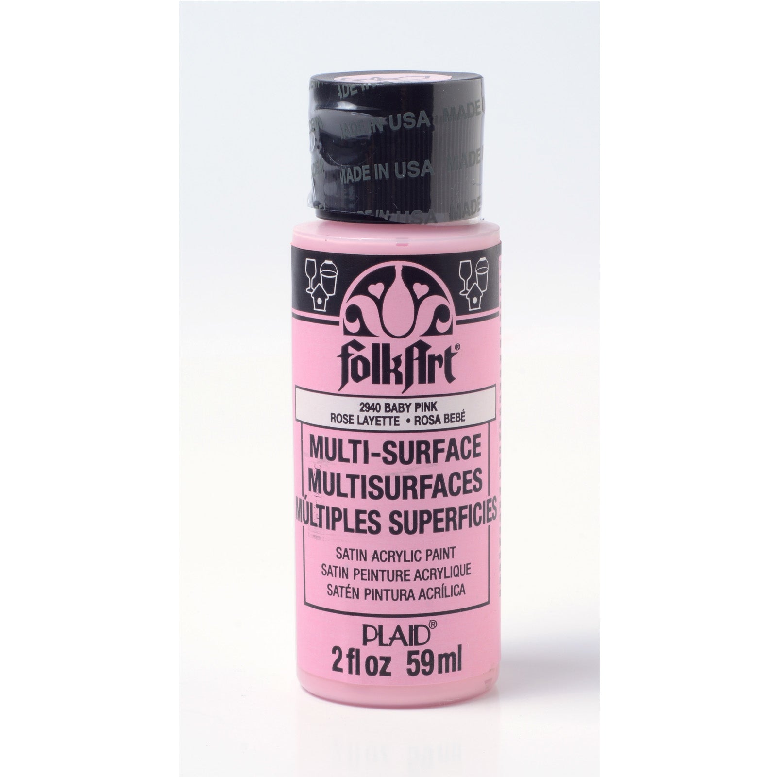 Folkart • multi-surface paint baby pink 59ml