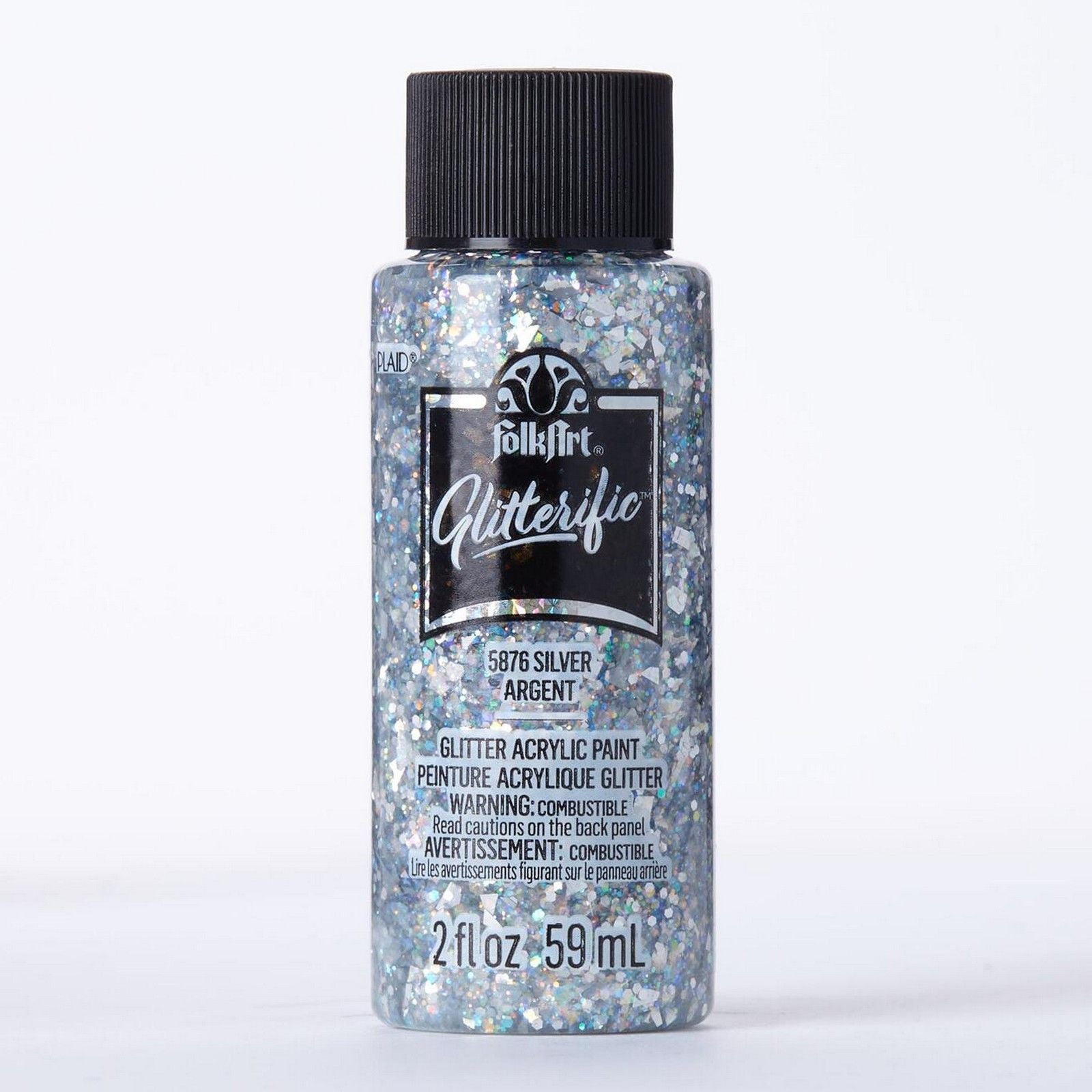Folkart • glitterific colors silver 59ml