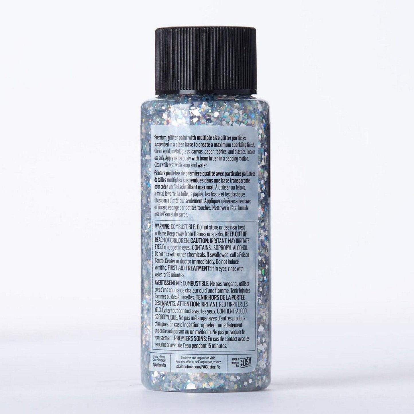 Folkart • glitterific colors silver 59ml