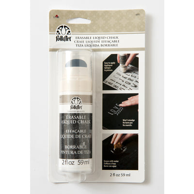 Folkart • erasable liquid chalk white 59ml