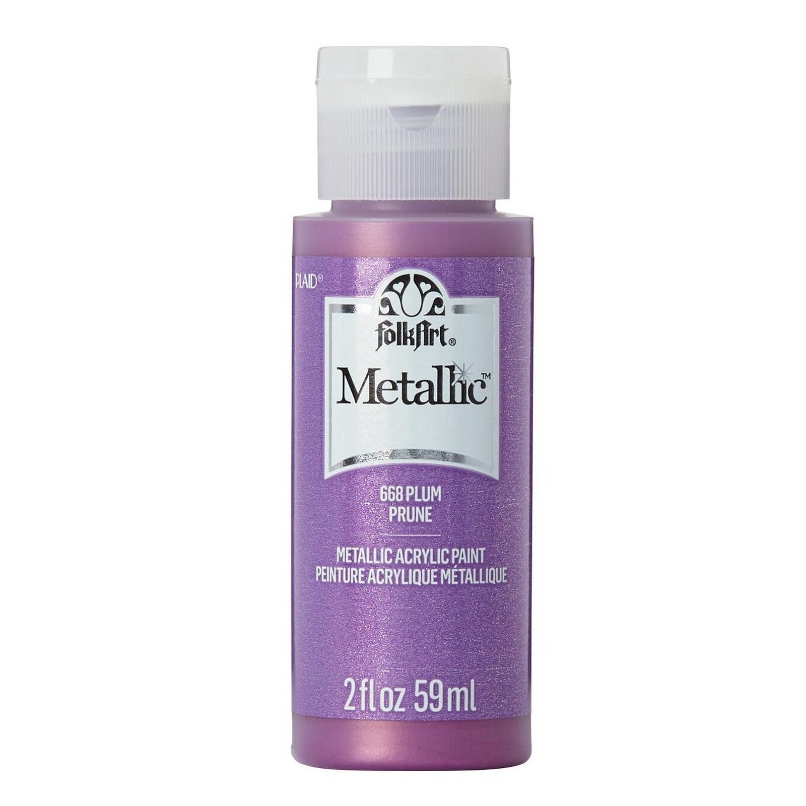 Folkart • metallic acrylic paint plum 59ml