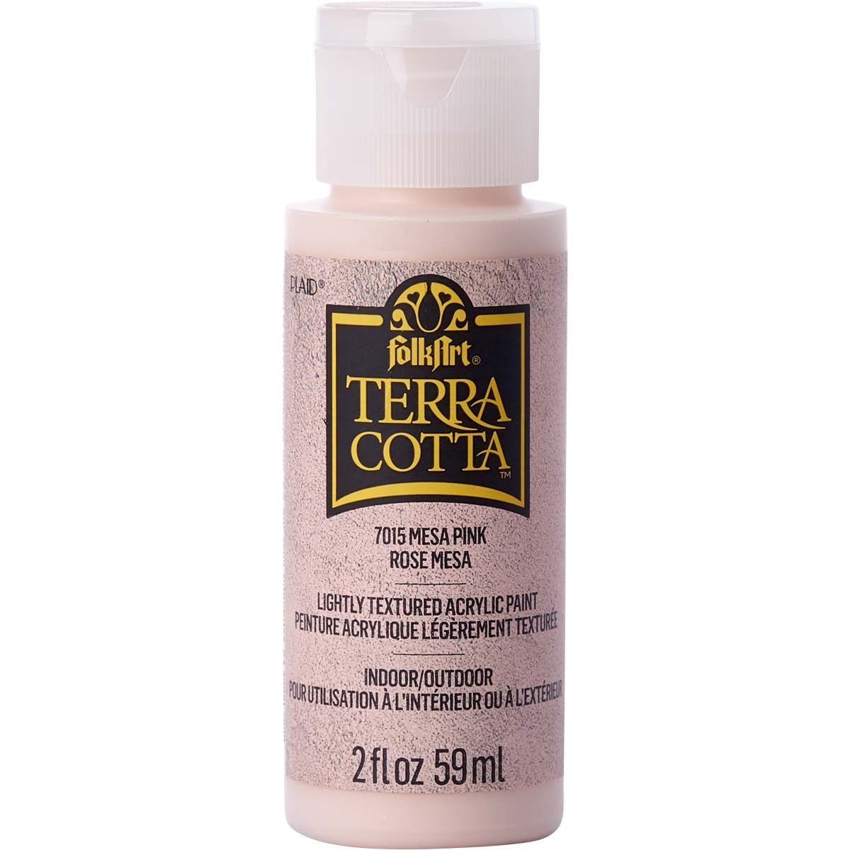 Folkart • terra cotta textured acrylic paint 59ml mesa pink