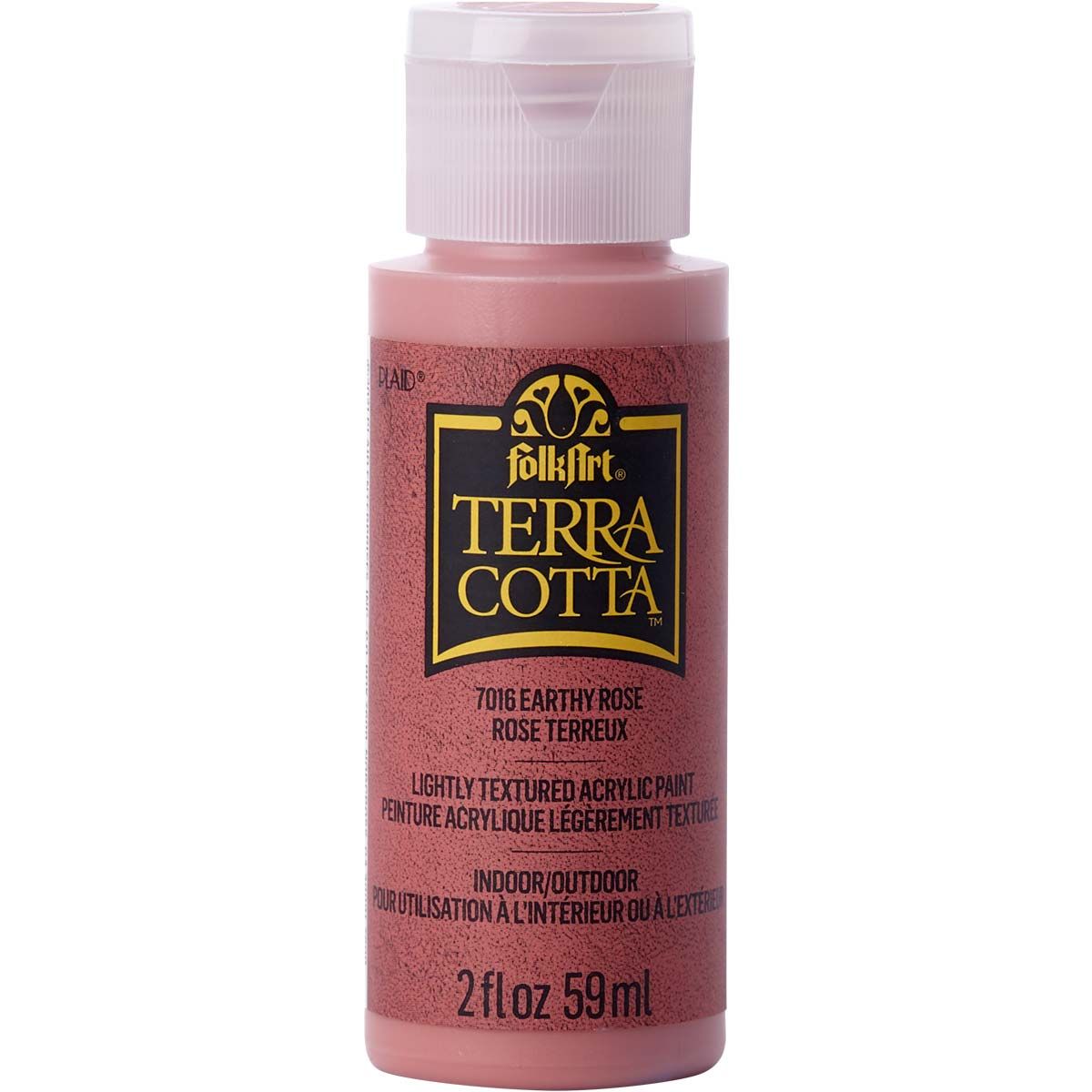 Folkart • terra cotta textured acrylic paint 59ml earthy rose