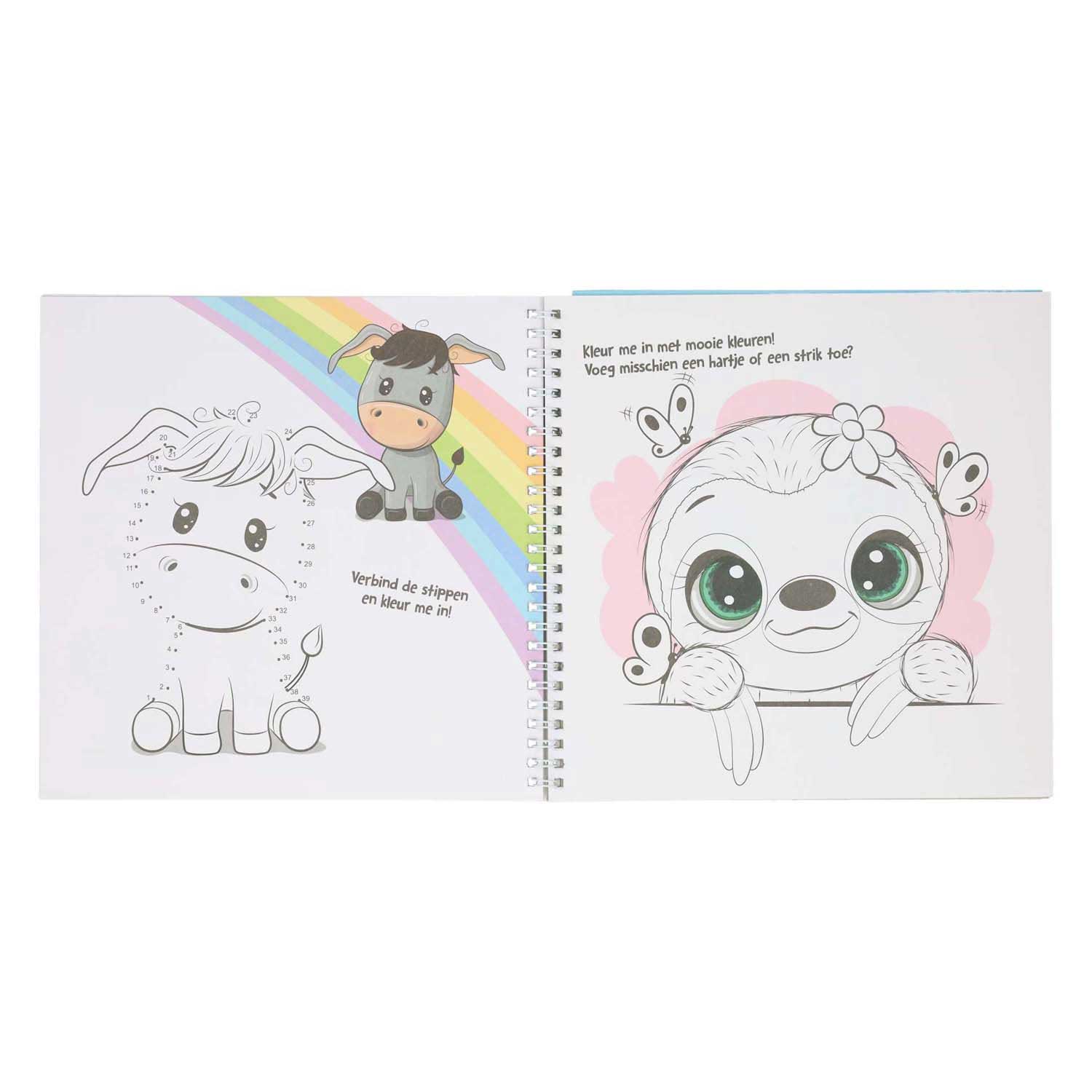 Mondikaarten sticker- en sjablonenboek ik hou van dieren