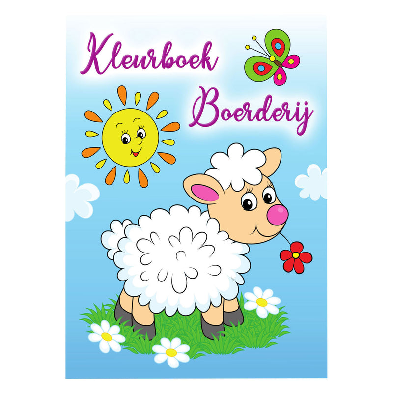 Mondikaarten kleurboek boerderij, 96 pagina's
