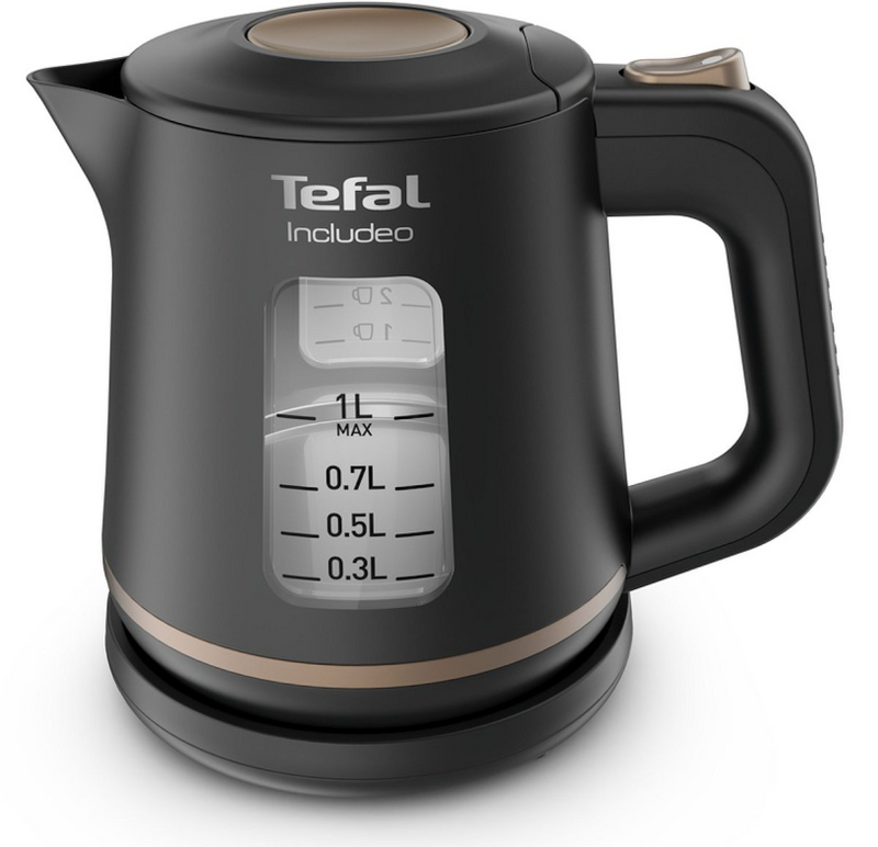 Tefal includeo waterkoker 1 liter 2400w draadloos zwart