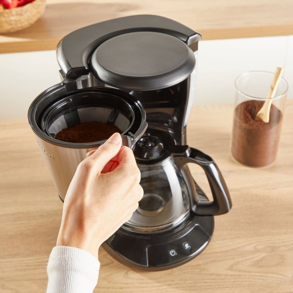 Tefal subito rvs filterkoffiezetapparaat 1,25l 15-kops 1000w
