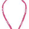 Axa kettingslot rigid rcc code 120x3,5 met polyester hoes - roze