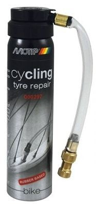 Motip Cycling tyre repair 75ml. 75ml. Geschikt voor het uitvoeren van noodreparaties aan banden.