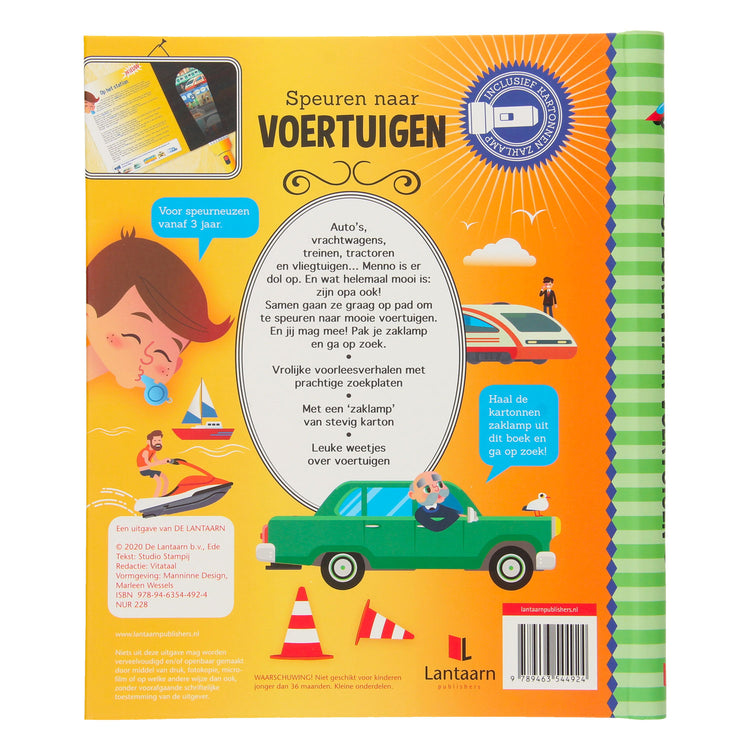 Speuren naar voertuigen + kartonnen zaklamp