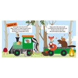 Lantaarn publishers boek en puzzeltrein bosdieren - afbeelding 2