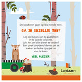 Lantaarn publishers boek en puzzeltrein bosdieren - afbeelding 4
