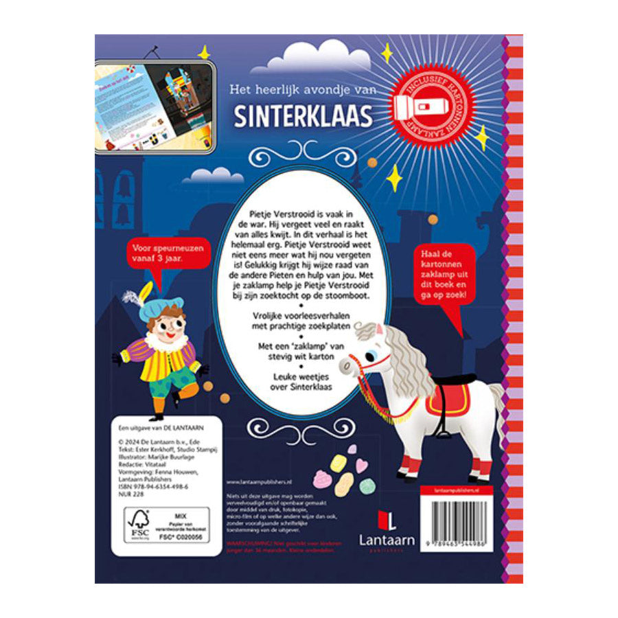 Centraal boekhuis speuren naar sinterklaas + kartonnen zaklamp