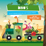 Boek en puzzeltrein dino's - afbeelding 3