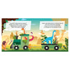 Boek en puzzeltrein dino's