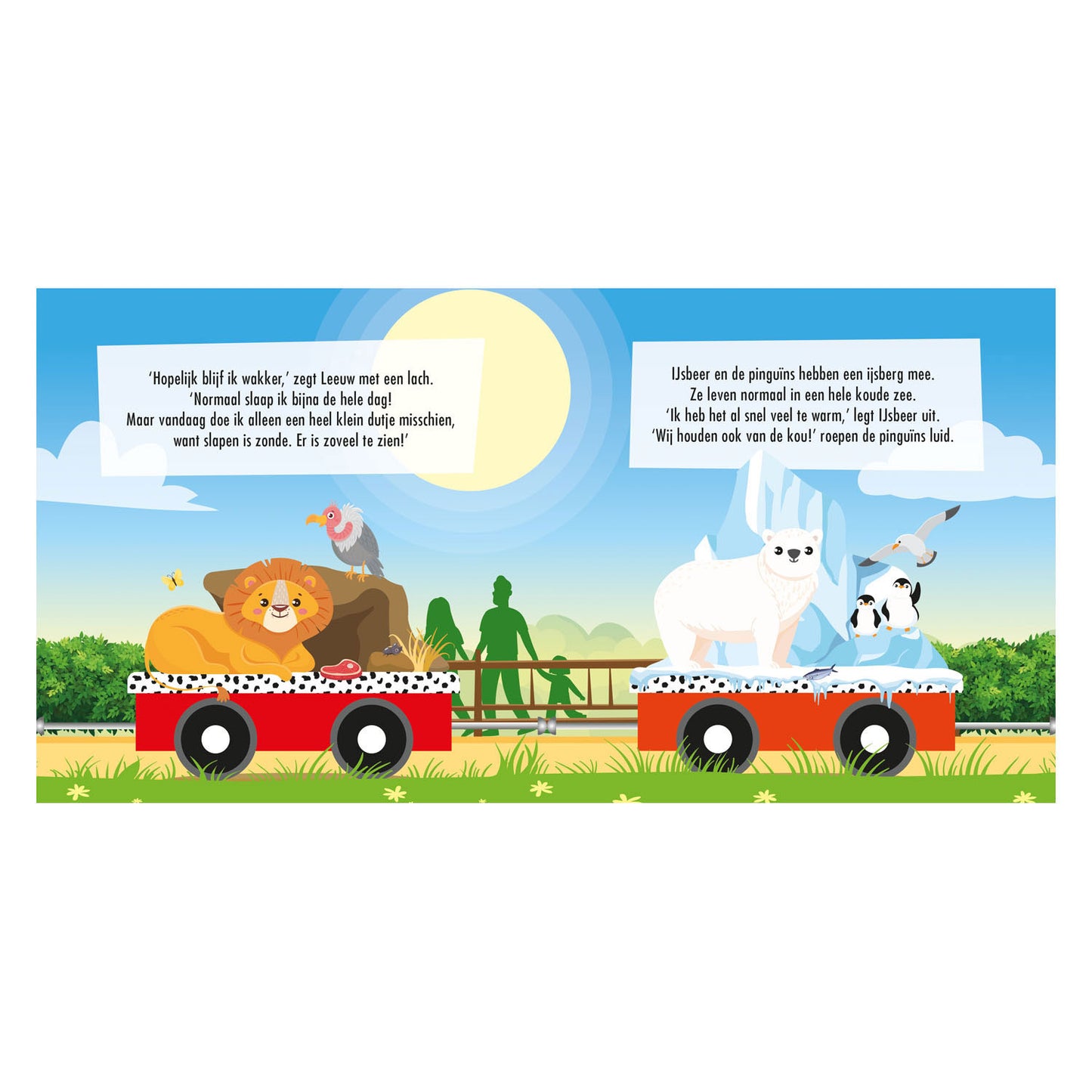 Standaard uitgeverij boek en puzzeltrein dierentuin