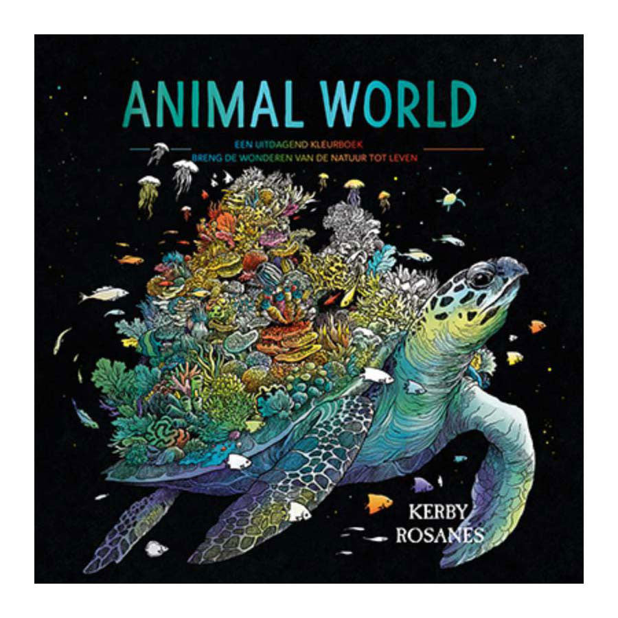 Lantaarn publishers animal world kleurboek