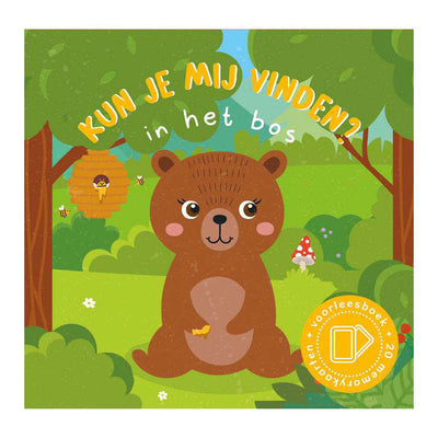 Lantaarn publishers kun je mij vinden? in het bos voorleesboek en 20 memokaarten