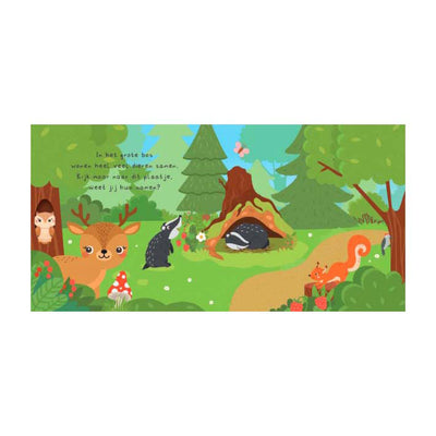 Lantaarn publishers kun je mij vinden? in het bos voorleesboek en 20 memokaarten