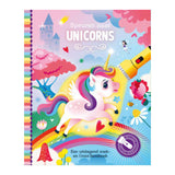 Lantaarn publishers speuren naar unicorns zoekboek met kartonnen zaklamp - afbeelding 1