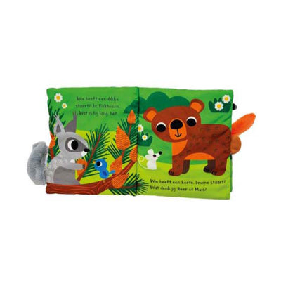 Lantaarn publishers van wie is deze staart? bosdieren babyboek