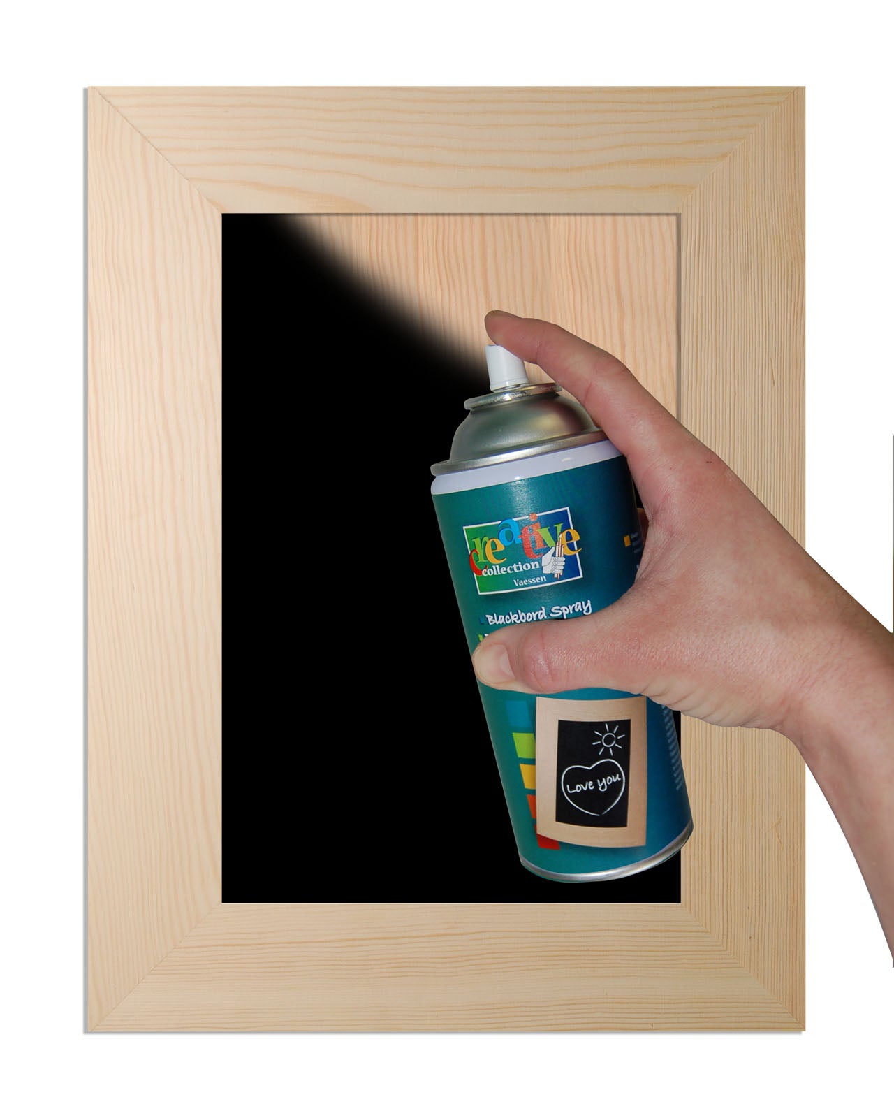 Vaessen creative • krijtbord spray zwart 150ml