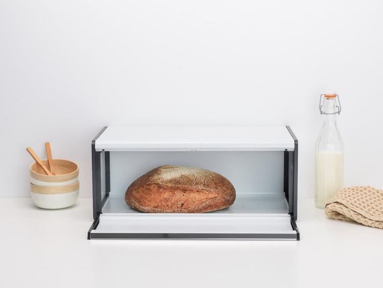 Brabantia broodtrommel klepdeksel wit