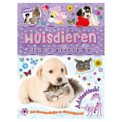 Rebo publishers dierenvriendjes - huisdieren sticker- en activiteitenboek