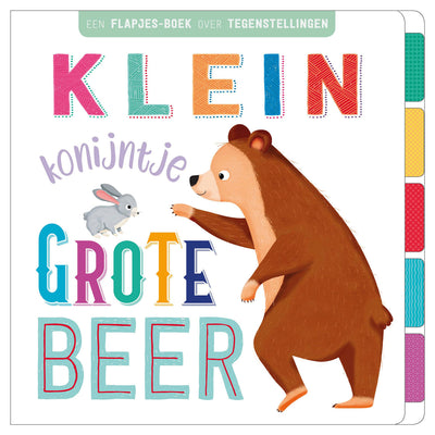 Rebo publishers flapjesboek tegenstellingen klein konijntje, grote beer