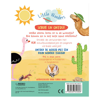 Rebo publishers woestijndieren - schuif en ontdek