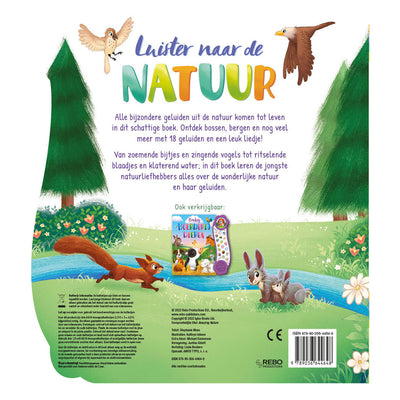 Rebo publishers geluidenboek: luister naar de natuur. 3+