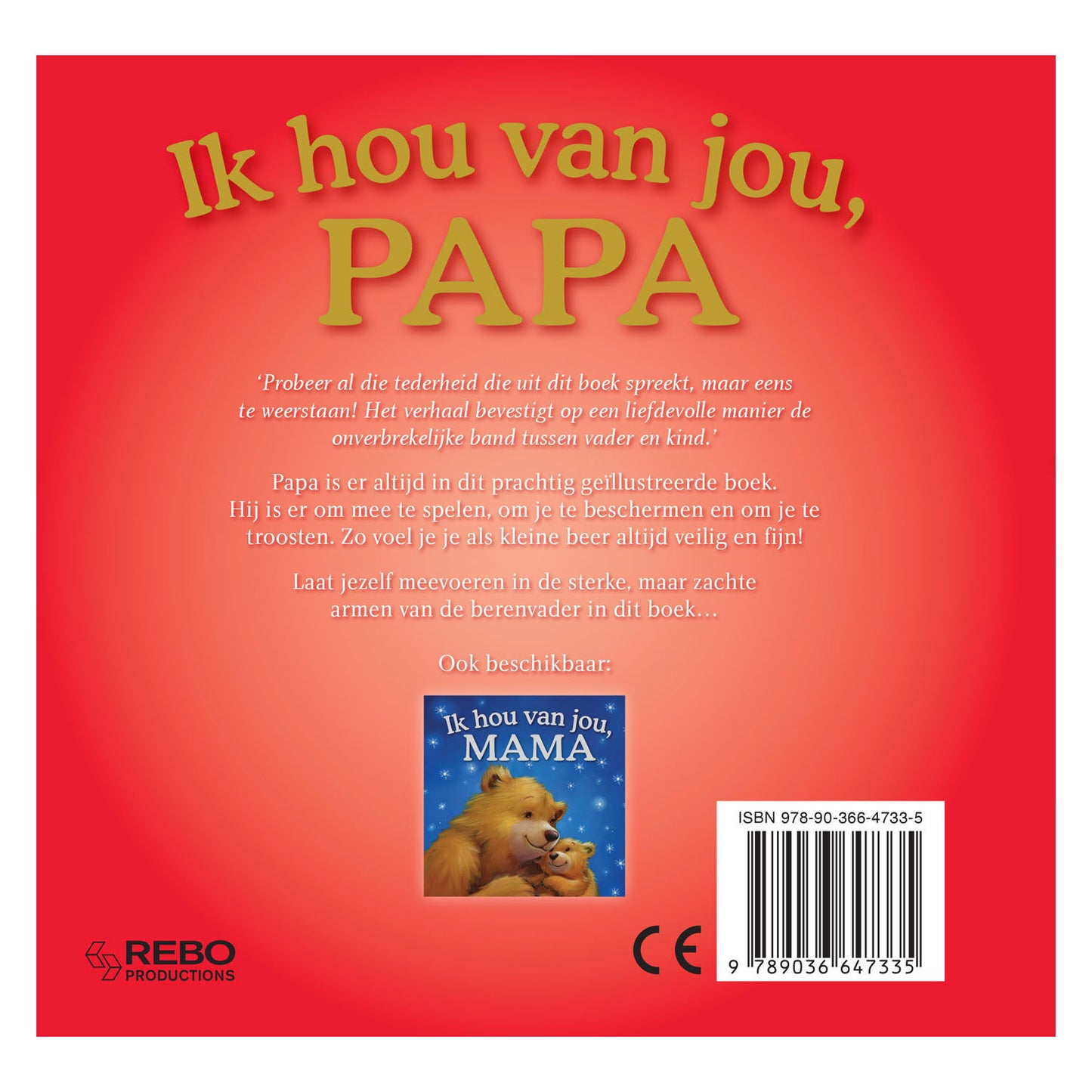 Rebo publishers ik hou van jou, papa kartonboek