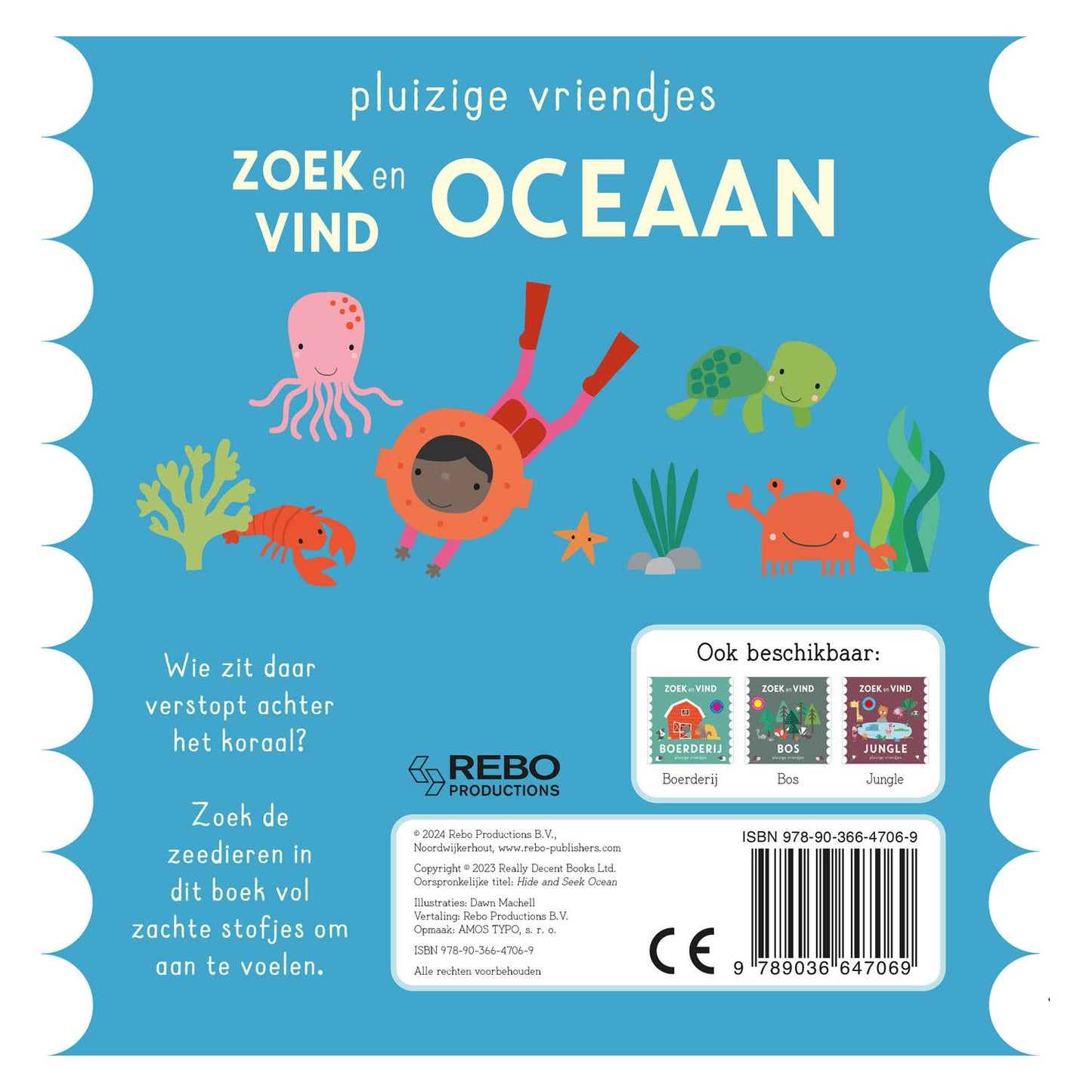 Rebo publishers zoek en vind - oceaan pluizige vriendjes